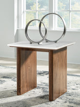 Warmstead Furniture - Ashley Furniture - Isanti End Table - Square End Table / Light Brown/White - T662-3